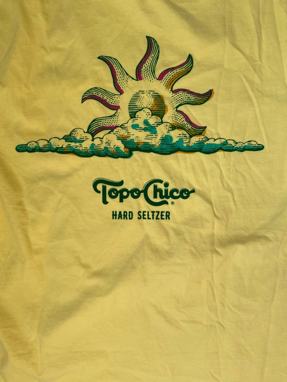 Men's Light Yellow Topo-Chico Pocket tee - Picture 3 of 7